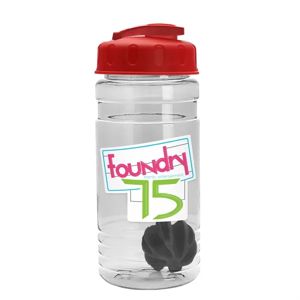 20 oz / 600ml Transparent Shaker Bottle with Mixing Ball and... from ASI 40480 Koozie Group