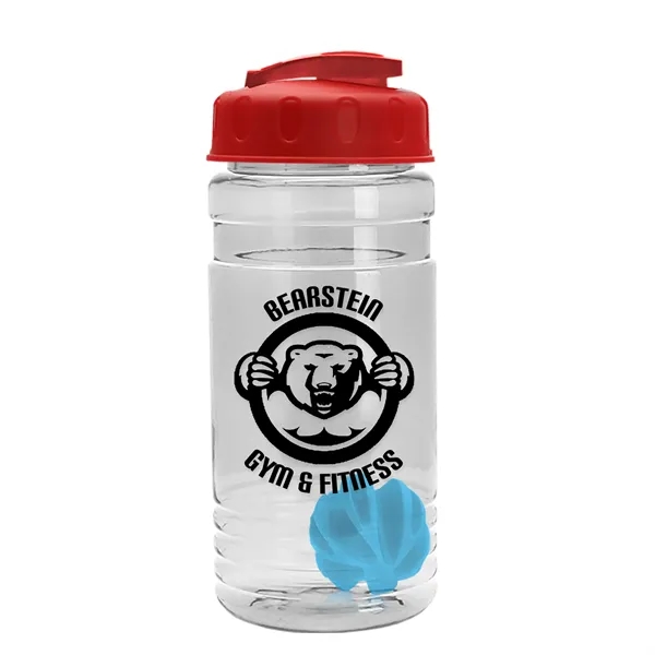 20 oz / 600ml Transparent Shaker Bottle with Mixing Ball and... from ASI 40480 Koozie Group