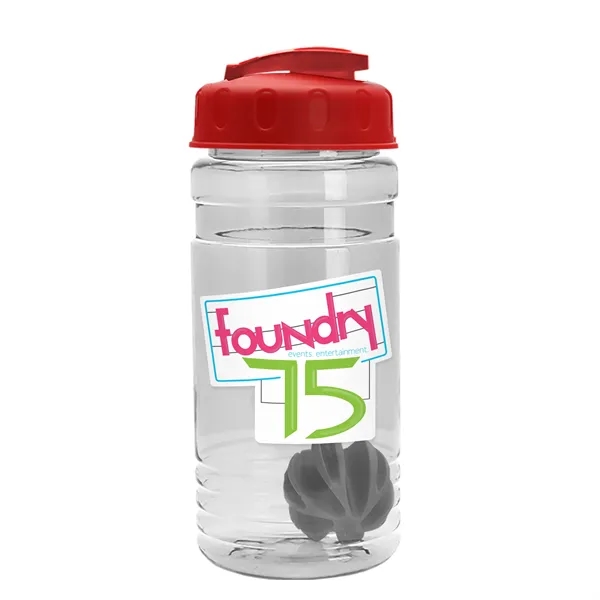 20 oz / 600ml Transparent Shaker Bottle with Mixing Ball and... from ASI 40480 Koozie Group