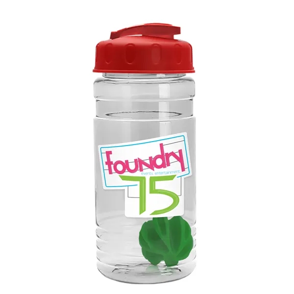 20 oz / 600ml Transparent Shaker Bottle with Mixing Ball and... from ASI 40480 Koozie Group