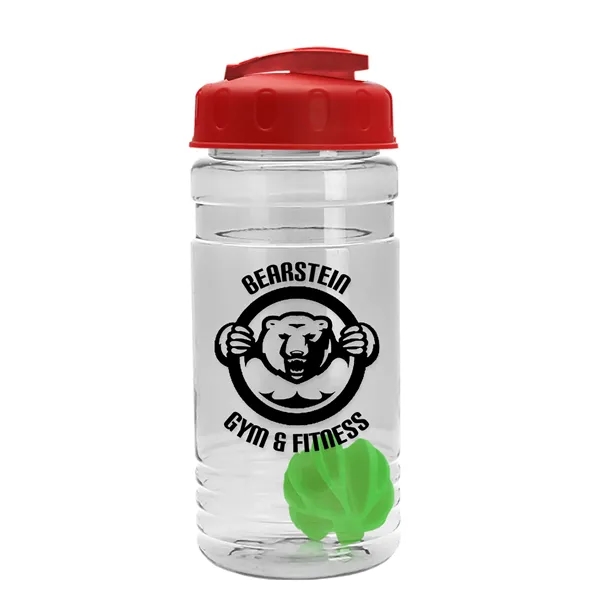 20 oz / 600ml Transparent Shaker Bottle with Mixing Ball and... from ASI 40480 Koozie Group