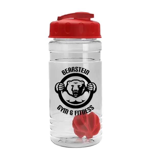 20 oz / 600ml Transparent Shaker Bottle with Mixing Ball and... from ASI 40480 Koozie Group