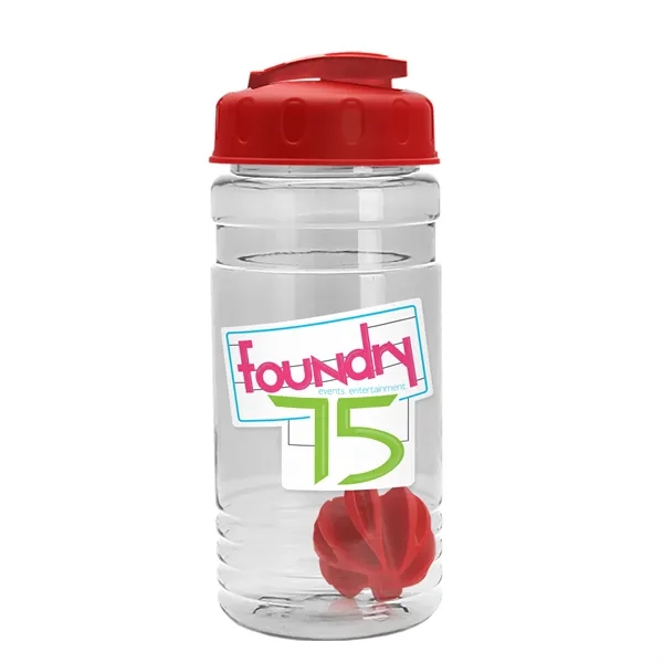 20 oz / 600ml Transparent Shaker Bottle with Mixing Ball and... from ASI 40480 Koozie Group
