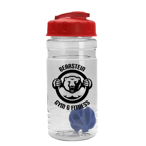 20 oz / 600ml Transparent Shaker Bottle with Mixing Ball and... from ASI 40480 Koozie Group