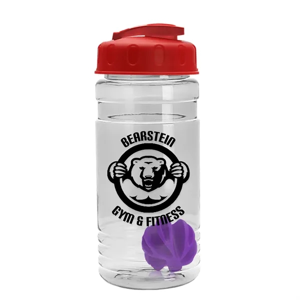 20 oz / 600ml Transparent Shaker Bottle with Mixing Ball and... from ASI 40480 Koozie Group