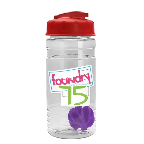 20 oz / 600ml Transparent Shaker Bottle with Mixing Ball and... from ASI 40480 Koozie Group