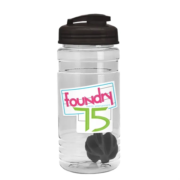 20 oz / 600ml Transparent Shaker Bottle with Mixing Ball and... from ASI 40480 Koozie Group