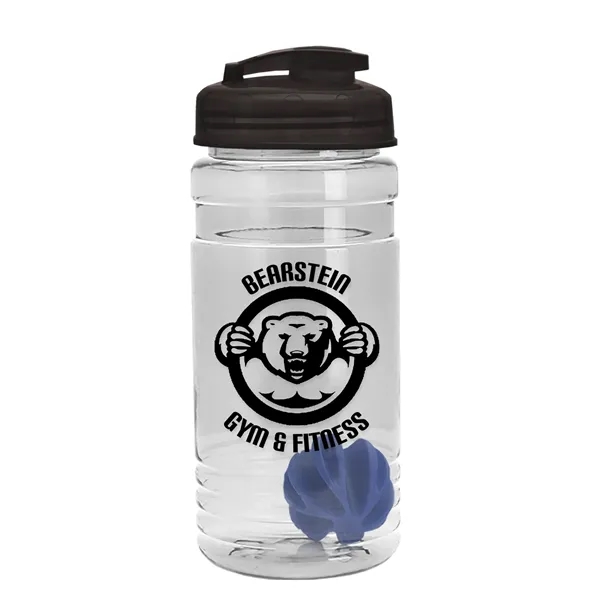 20 oz / 600ml Transparent Shaker Bottle with Mixing Ball and... from ASI 40480 Koozie Group