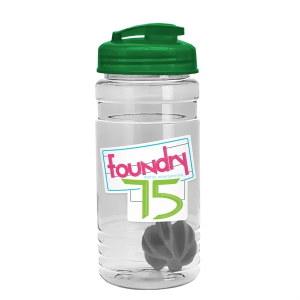 20 oz / 600ml Transparent Shaker Bottle with Mixing Ball and... from ASI 40480 Koozie Group