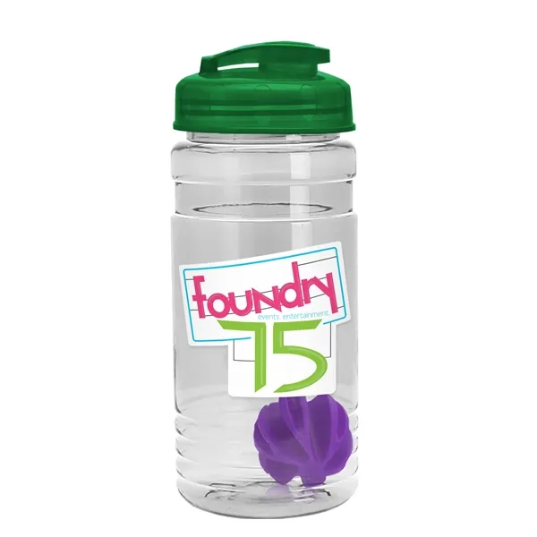 20 oz / 600ml Transparent Shaker Bottle with Mixing Ball and... from ASI 40480 Koozie Group
