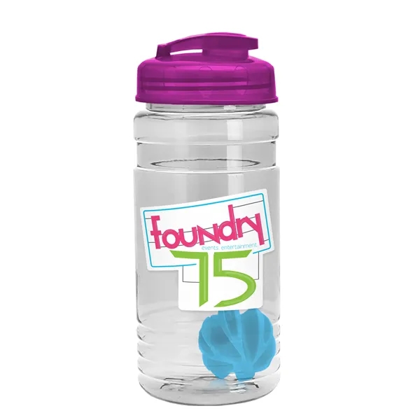 20 oz / 600ml Transparent Shaker Bottle with Mixing Ball and... from ASI 40480 Koozie Group