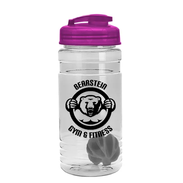 20 oz / 600ml Transparent Shaker Bottle with Mixing Ball and... from ASI 40480 Koozie Group