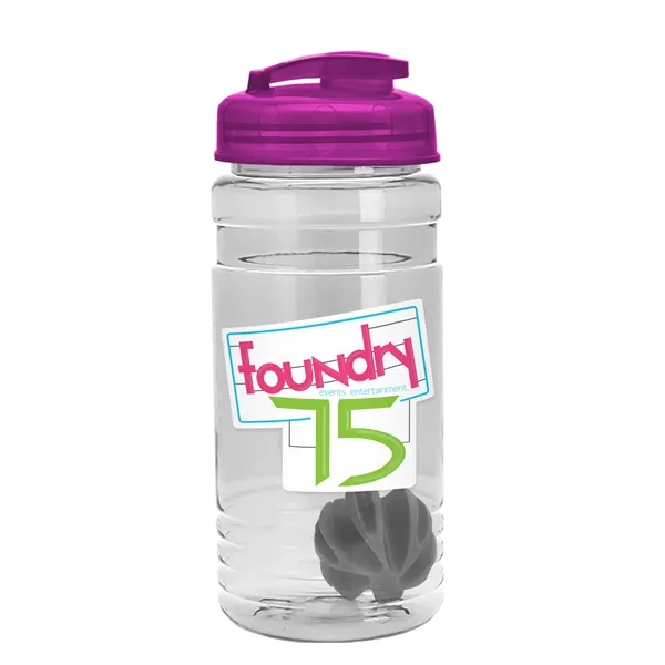20 oz / 600ml Transparent Shaker Bottle with Mixing Ball and... from ASI 40480 Koozie Group