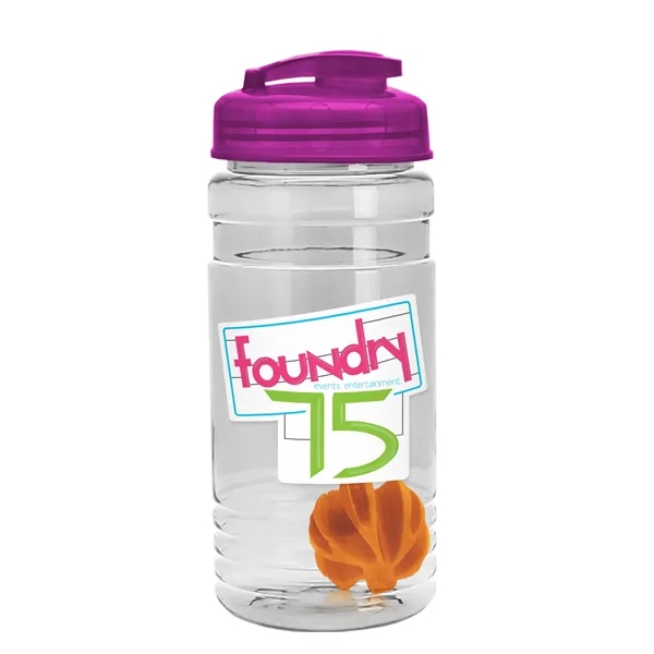 20 oz / 600ml Transparent Shaker Bottle with Mixing Ball and... from ASI 40480 Koozie Group