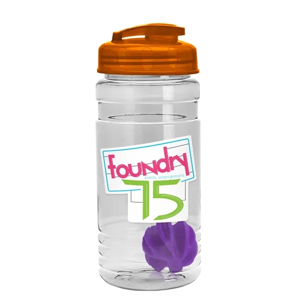 20 oz / 600ml Transparent Shaker Bottle with Mixing Ball and... from ASI 40480 Koozie Group