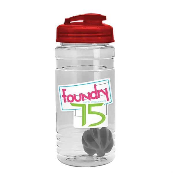 20 oz / 600ml Transparent Shaker Bottle with Mixing Ball and... from ASI 40480 Koozie Group