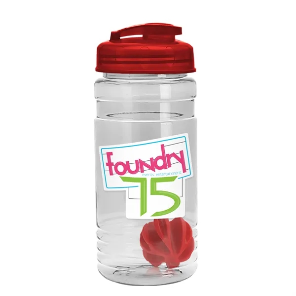 20 oz / 600ml Transparent Shaker Bottle with Mixing Ball and... from ASI 40480 Koozie Group