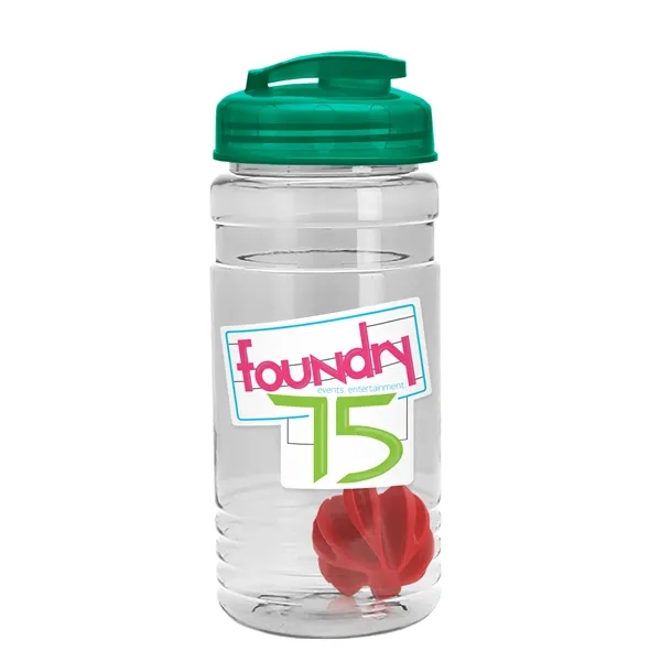 20 oz / 600ml Transparent Shaker Bottle with Mixing Ball and... from ASI 40480 Koozie Group