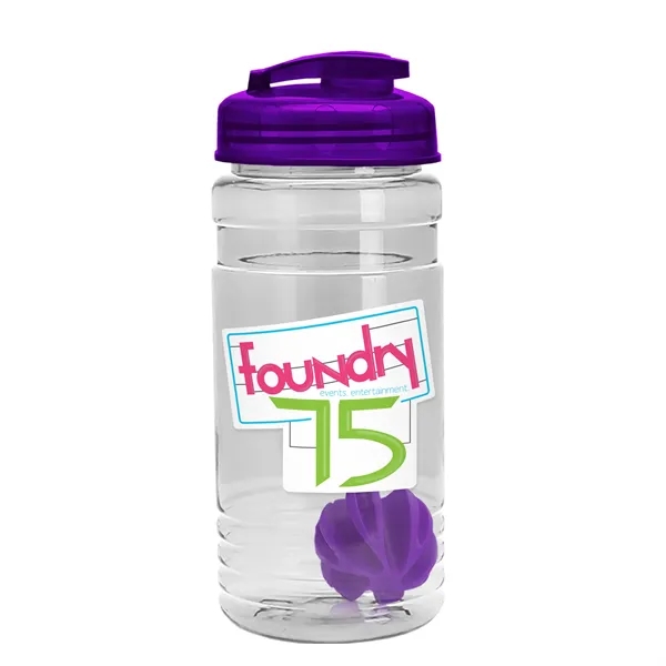 20 oz / 600ml Transparent Shaker Bottle with Mixing Ball and... from ASI 40480 Koozie Group