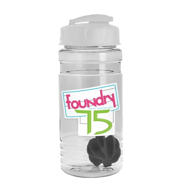 20 oz / 600ml Transparent Shaker Bottle with Mixing Ball and... from ASI 40480 Koozie Group