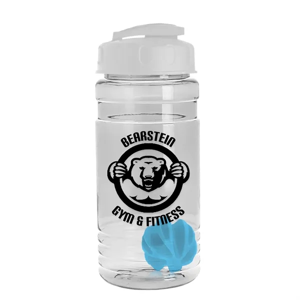 20 oz / 600ml Transparent Shaker Bottle with Mixing Ball and... from ASI 40480 Koozie Group