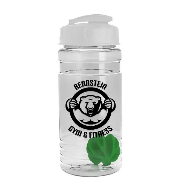 20 oz / 600ml Transparent Shaker Bottle with Mixing Ball and... from ASI 40480 Koozie Group