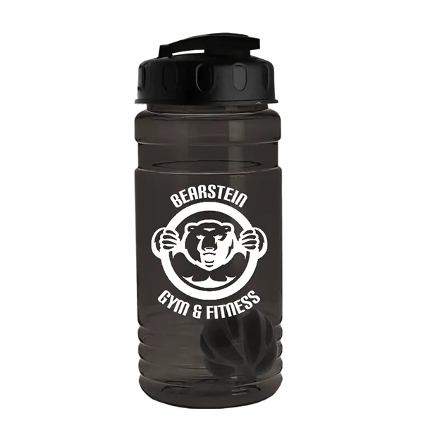 20 oz / 600ml Transparent Shaker Bottle with Mixing Ball and... from ASI 40480 Koozie Group