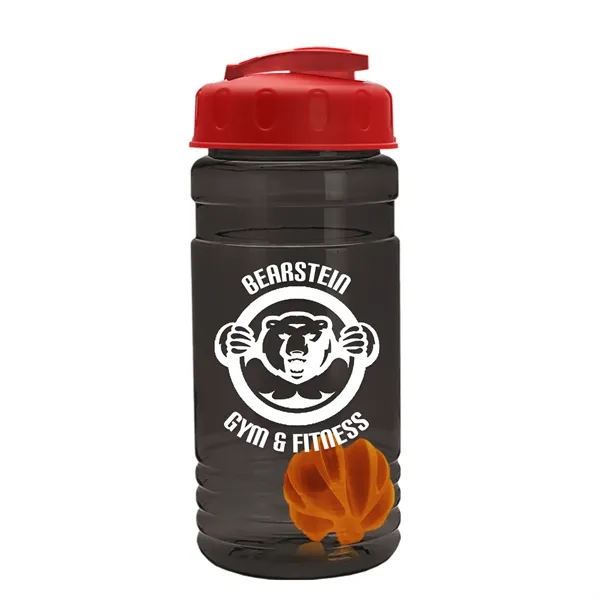 20 oz / 600ml Transparent Shaker Bottle with Mixing Ball and... from ASI 40480 Koozie Group