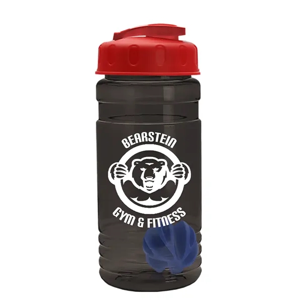 20 oz / 600ml Transparent Shaker Bottle with Mixing Ball and... from ASI 40480 Koozie Group