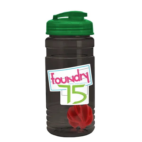 20 oz / 600ml Transparent Shaker Bottle with Mixing Ball and... from ASI 40480 Koozie Group
