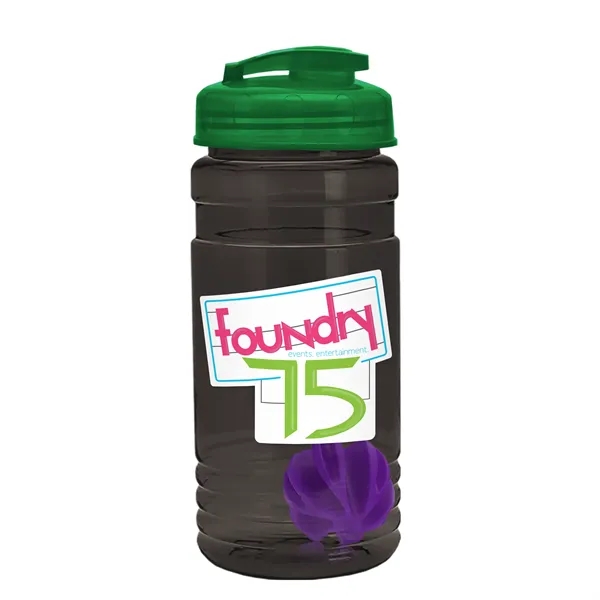 20 oz / 600ml Transparent Shaker Bottle with Mixing Ball and... from ASI 40480 Koozie Group