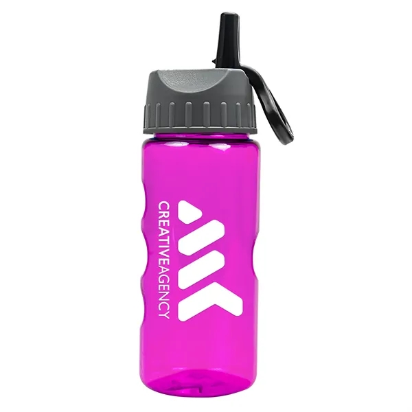 22 oz Mini Mountain Bottle w/ Flip Straw Lid... from ASI 40480 Koozie Group