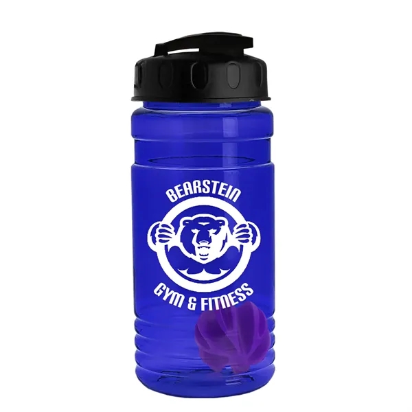20 oz / 600ml Transparent Shaker Bottle with Mixing Ball and... from ASI 40480 Koozie Group