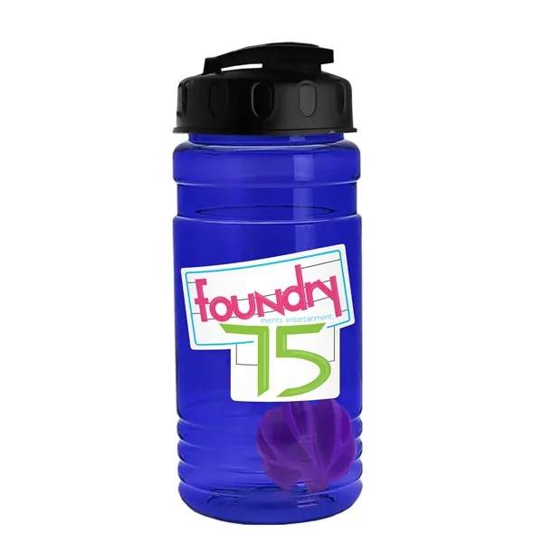 20 oz / 600ml Transparent Shaker Bottle with Mixing Ball and... from ASI 40480 Koozie Group