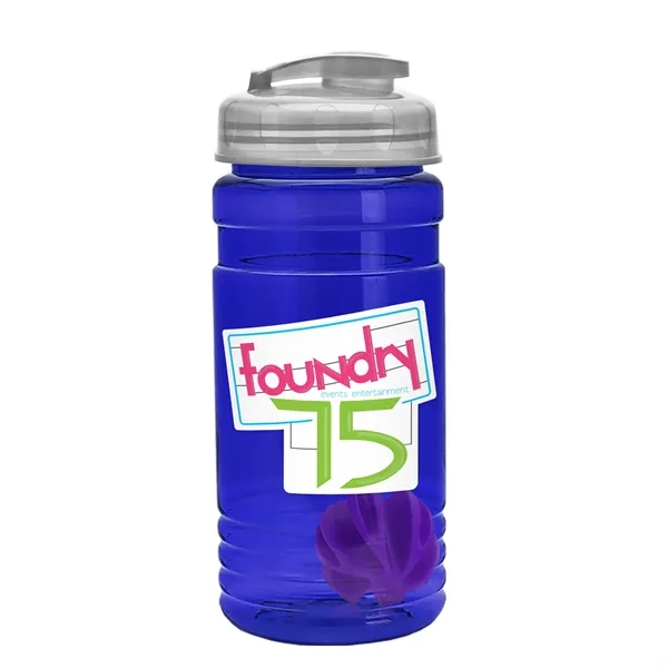 20 oz / 600ml Transparent Shaker Bottle with Mixing Ball and... from ASI 40480 Koozie Group
