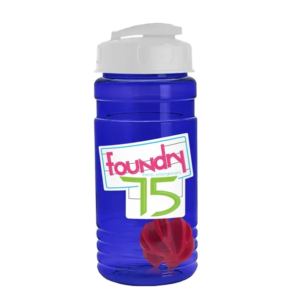 20 oz / 600ml Transparent Shaker Bottle with Mixing Ball and... from ASI 40480 Koozie Group