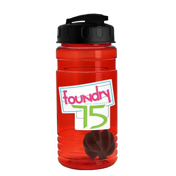 20 oz / 600ml Transparent Shaker Bottle with Mixing Ball and... from ASI 40480 Koozie Group