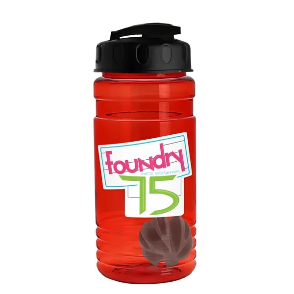 20 oz / 600ml Transparent Shaker Bottle with Mixing Ball and... from ASI 40480 Koozie Group