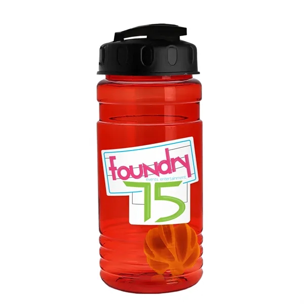 20 oz / 600ml Transparent Shaker Bottle with Mixing Ball and... from ASI 40480 Koozie Group
