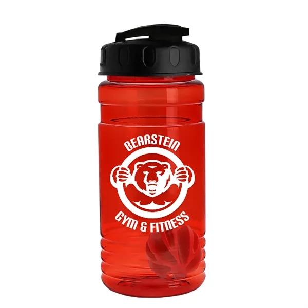 20 oz / 600ml Transparent Shaker Bottle with Mixing Ball and... from ASI 40480 Koozie Group