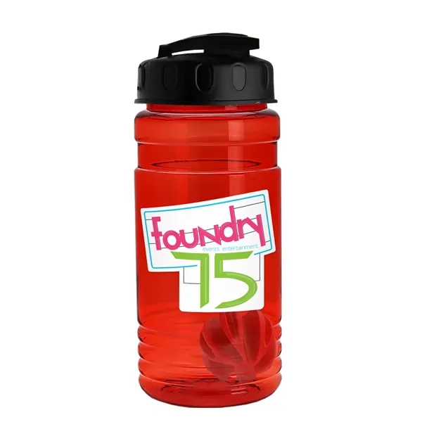 20 oz / 600ml Transparent Shaker Bottle with Mixing Ball and... from ASI 40480 Koozie Group