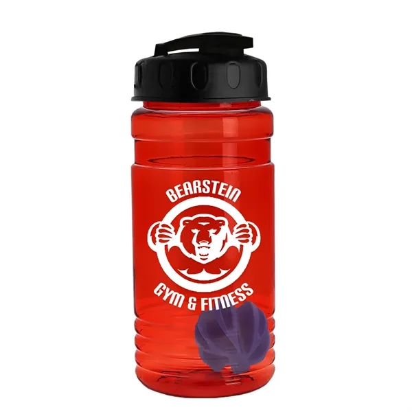 20 oz / 600ml Transparent Shaker Bottle with Mixing Ball and... from ASI 40480 Koozie Group
