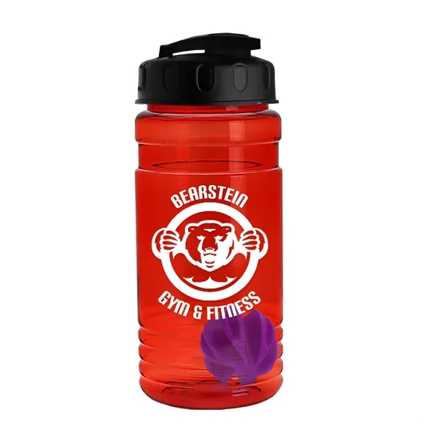 20 oz / 600ml Transparent Shaker Bottle with Mixing Ball and... from ASI 40480 Koozie Group
