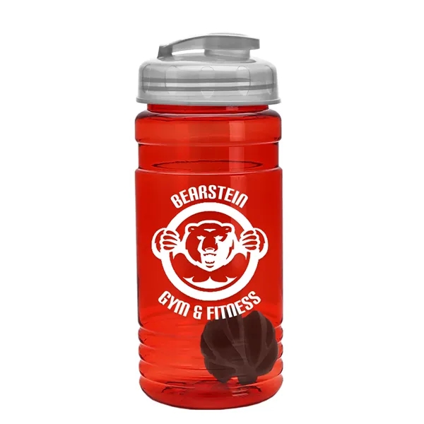 20 oz / 600ml Transparent Shaker Bottle with Mixing Ball and... from ASI 40480 Koozie Group