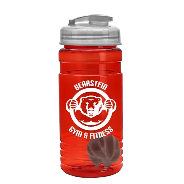 20 oz / 600ml Transparent Shaker Bottle with Mixing Ball and... from ASI 40480 Koozie Group