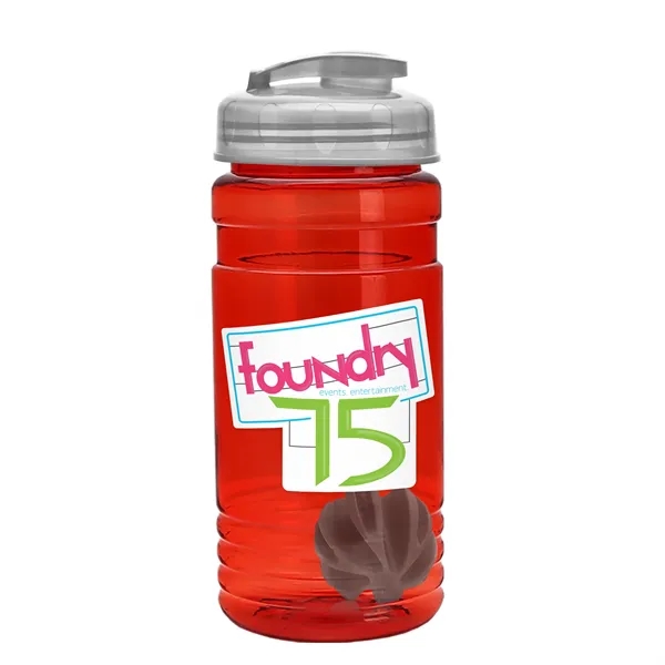 20 oz / 600ml Transparent Shaker Bottle with Mixing Ball and... from ASI 40480 Koozie Group