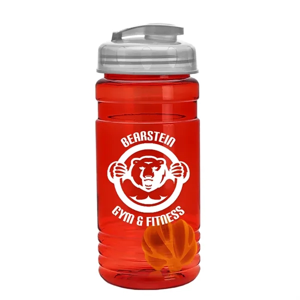 20 oz / 600ml Transparent Shaker Bottle with Mixing Ball and... from ASI 40480 Koozie Group