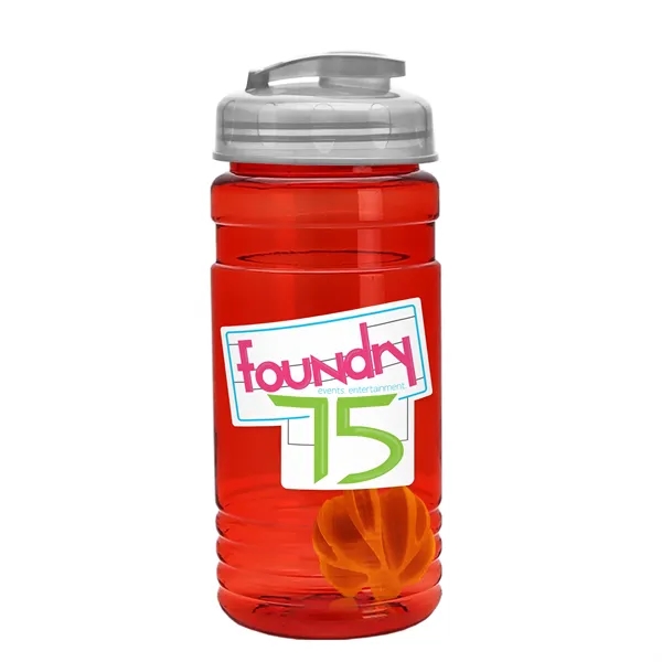 20 oz / 600ml Transparent Shaker Bottle with Mixing Ball and... from ASI 40480 Koozie Group
