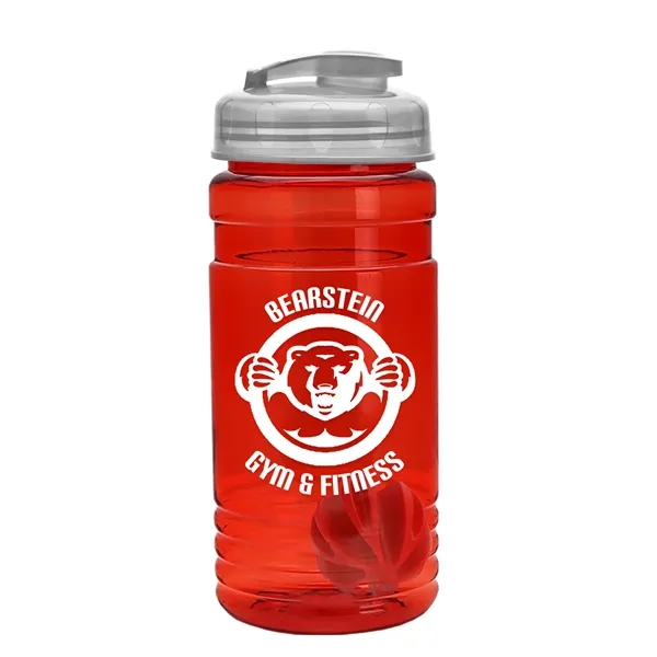 20 oz / 600ml Transparent Shaker Bottle with Mixing Ball and... from ASI 40480 Koozie Group