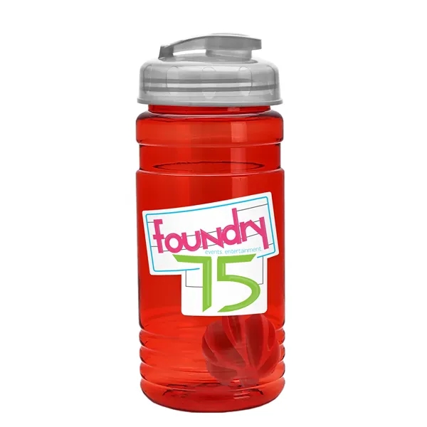 20 oz / 600ml Transparent Shaker Bottle with Mixing Ball and... from ASI 40480 Koozie Group
